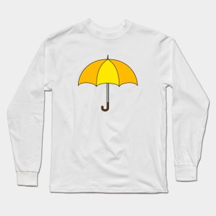 Yellow Umbrella Long Sleeve T-Shirt